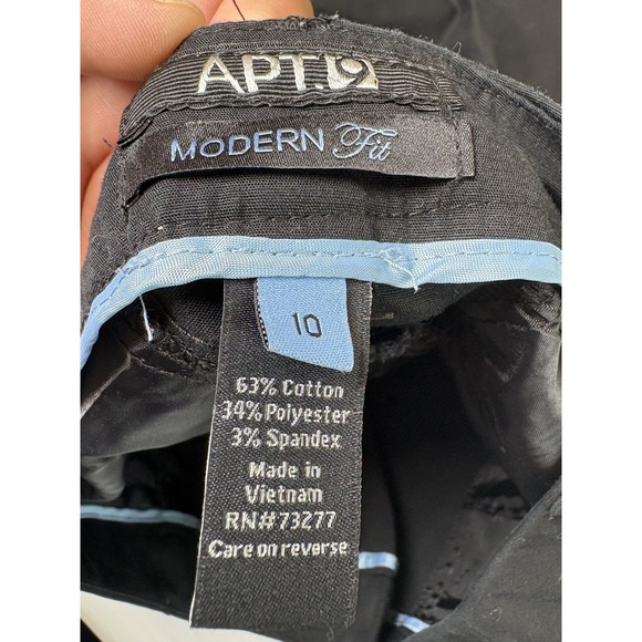 Womens‎ Apt. 9 cropped dress pants, Black, modern fit, size 10 - Picture 4 of 5